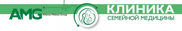Логотип компании AMG, клиника семейной медицины